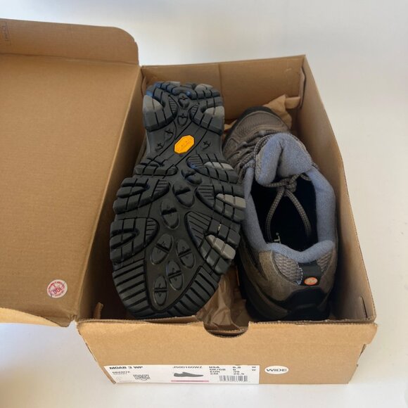 Merrell MOAB 3 Waterproof Granite Waterproof Women Hiking Boots Size 8.5 Wide - Picture 10 of 12
